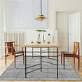 thumbnail image 5 of ReaLife Rugs Machine Washable Printed Moroccan Stripe Gray Eco-friendly Recycled Fiber Area Runner Rug (3' x 5'), 5 of 10