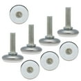 thumbnail image 1 of Unique Bargains M8 x 25 x 28mm Leveling Feet Adjustable Leveler Desk Leg, White Cap, 8pcs, 1 of 1