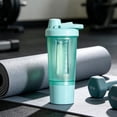 thumbnail image 2 of Sentmoon Sport Water Bottle Gym Water Bottle 600ML Handheld Fitness Sports Water Cup Protein Powder Shaking Cup Mixing Cup Equipped with Mixing Tools and Storage Compartments, 2 of 8