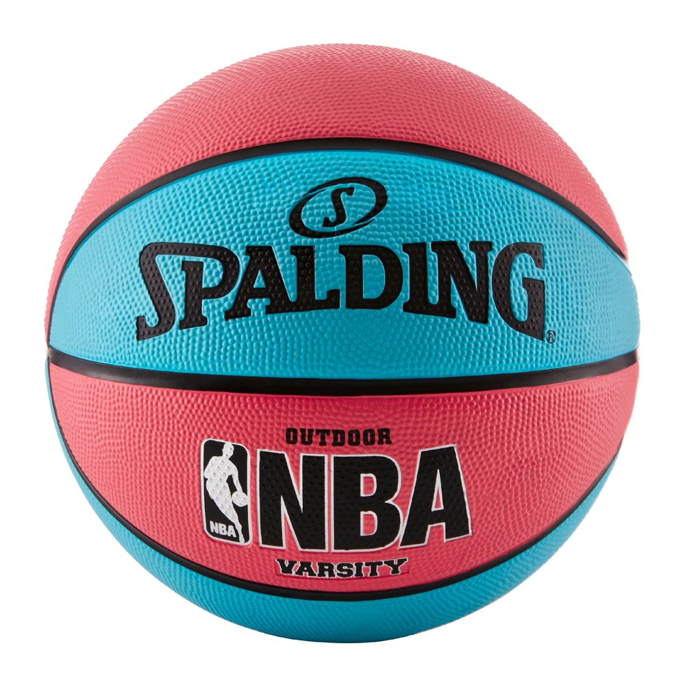 Spalding NBA Varsity 29.5" Basketball Neon Blue/Salmon