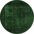 thumbnail image 1 of Ahgly Company Indoor Round Persian Emerald Green Bohemian Area Rugs, 8' Round, 1 of 4