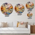 thumbnail image 4 of Designart "Whirling Color Dance VII" Minimalism Oversized Wall Clock, 4 of 5