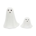 thumbnail image 1 of Wadada - Decoraciones de fantasmas de cerámica para Halloween, 2 figuras de fantasmas con luz blanca, luz LED decorativa de Halloween, decoración de mesa de fantasmas de cerámica para fiestas de, 1 of 8