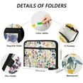 thumbnail image 3 of WOBOGO Colorful Abstract Flower Expanding File Folder Letter Size Accordion Filing Organizer 13 Pocket Separate Organ Pocket, 3 of 7