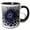 Black/White, variant on 3drose, Close up Painted Petals on a Lavender Purple Flower, 15oz Mug