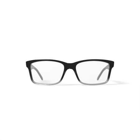 Walmart Men's MOP53 Rectangular Prescription Eyeglasses with Case, Black Gradient