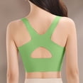 thumbnail image 4 of Hxshgdsn Women Seamless Bras Solid Color Lifting Gathering Bralettes Breathable Sportwear（Green/L）, 4 of 8