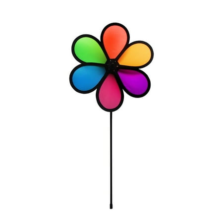 - In the Breeze 10-Inch Neon Fusion Flower Spinner - Colorful Wind Spinner for your Yard and Garden
