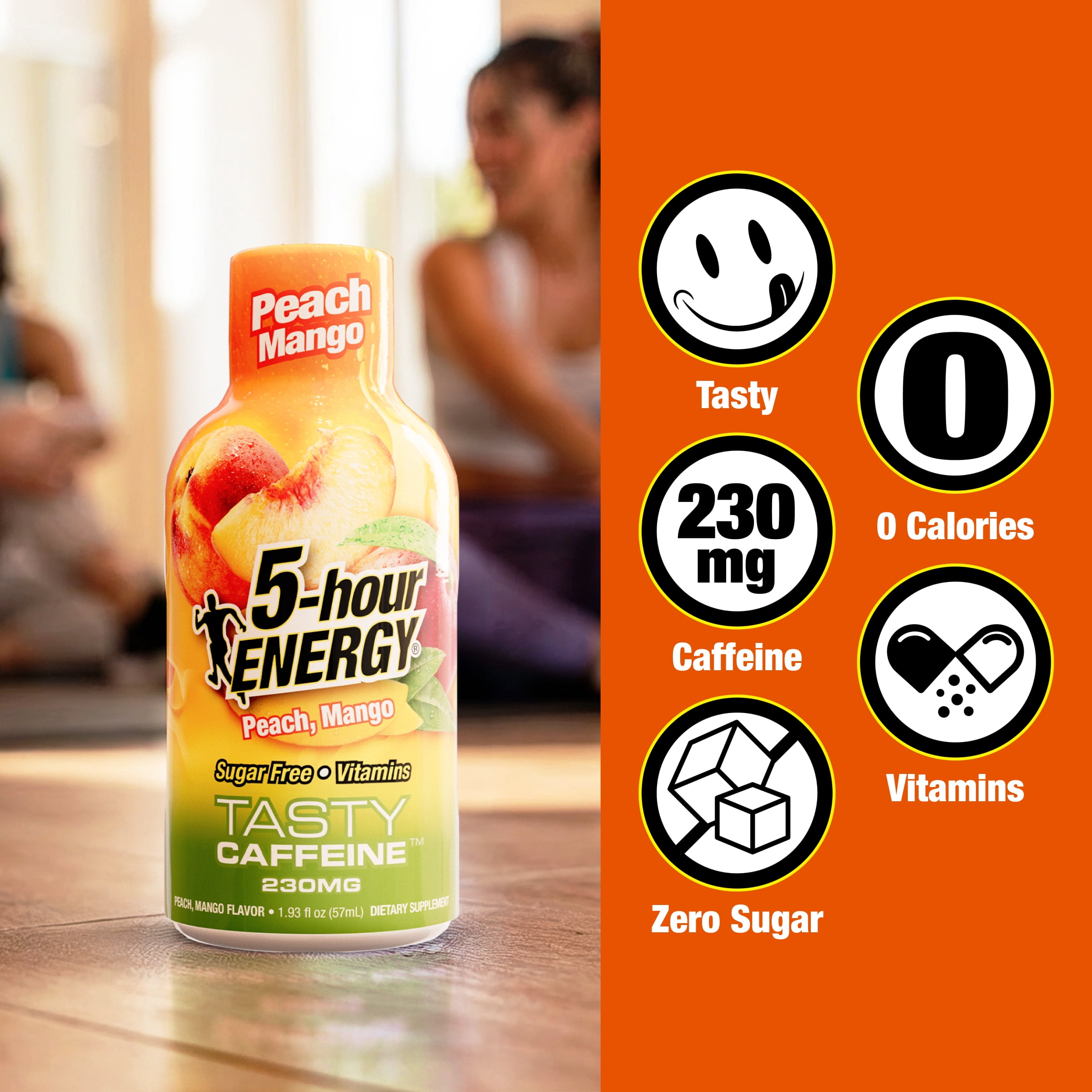 5-hour Energy Shot, Extra Strength, Peach Mango, 6 Count