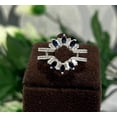 thumbnail image 3 of Dazzlingdaimonds Jewels 1.00 Ctw Round Cut Sapphire Wedding Anniversary Engagement Wrap Band Ring 14K White Gold Plated 925 Sterling Silver 925 Sterling Silver -8, 3 of 3