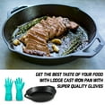 thumbnail image 3 of Lodge Cast Iron Seasoned Round 8" Dual Handle Iron Skillet Cooking Grill Pan - Available with Centaurus AZ Gloves, 3 of 5