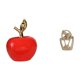 thumbnail image 1 of Figura de cerámica, escultura de fruta y estatua abstracta de pareja. Obra de arte creativa en resina para cafetería, estudio, estantería, escritorio,, 1 of 8