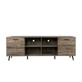 thumbnail image 5 of paproos Espresso Finish TV Stand for 80 Inch TV, Farmhouse TV stand with Ample Storage Space, TV Cabinet for Living Room, 5 of 11