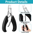 thumbnail image 3 of Nail Scissors Set, Stainless Steel Manicure Nail Clippers, Sharp Nail Clippers for Thick & Ingrown Toenails, 8 Pcs Pedicure Set Nail Scissors Toenails, 3 of 7