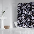 thumbnail image 2 of Metal Grommet Floral Shower Curtain Waterproof Bathroom Decor, 2 of 5