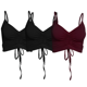 thumbnail image 1 of SET DE 3 BLUSAS DE TIRANTE MUJER ACANALADO STRETCH CON JARETA UNITALLA, 1 of 5