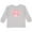 AC-Heather Grey, variant on Cute Pig, Little Pig, Piggy, Pink Pig Boys or Girls Long Sleeve Toddler T-Shirt