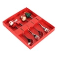 thumbnail image 2 of Navidad Juego de Cubiertos Navideños de 4 Piezas Elegantes Cucharas de Café Navideñas Juego de Tenedores para Bar Café Cocina Decoración de Mesa Regalo Plata, 2 of 8