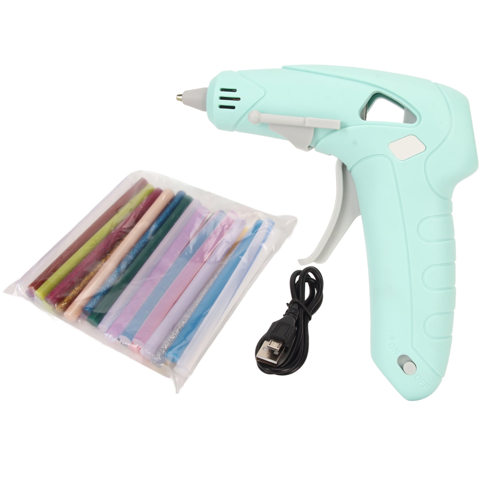 Mini Hot Glue Machine, Safe Cordless Hot Glue Tool USB Rechargeable 10W