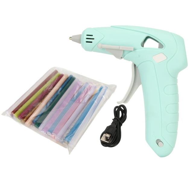 Hot Glue Machine USB Rechargeable Fast Preheating 10W Mini Hot Melt Glue Machine with 30 Glue Sticks for Home Repair