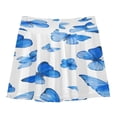 thumbnail image 2 of Girls' Skorts Elastic Waist Skorts with Inner Shorts Athletic Workout Shorts Skirts Blue Butterfly Pattern Medium, 2 of 9