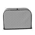 Jgfou Gray Plaid Print Toaster Cover Appliance 2 Slice,Bread Toaster