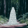 thumbnail image 5 of Honeii Polar Bears And Snowy Winter Print Poncho Cape, Cloak Coat, Snuggly Hooded Wearable Blanket, Hooded Cape For Teenagers,Halloween Costumes-Small, 5 of 7