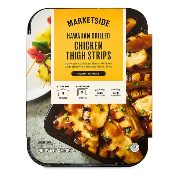Marketside Ready To Heat Hawaiian Grilled Chicken Thigh Strips, 15 oz