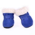 thumbnail image 6 of Warm Winter Little Pet Dog Boots Skidproof Soft Snowman Anti-Slip Sole Paw Protectors Small Puppy Shoes 4PCS, 6 of 9