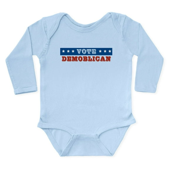 CafePress - Vote Demoblican Body Suit - Long Sleeve Cotton Baby Bodysuit