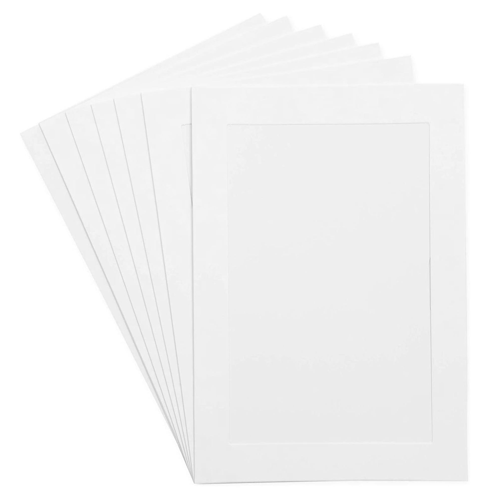 Ctosree 500 Set Photo Frame Cards with Envelopes 4 x 6 Paper Picture Frames  Cardboard Photo Folders Greetings Holder Insert Invitation Cards for