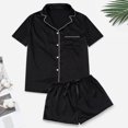 thumbnail image 1 of Conjunto de pijama de seda de gran tamaño para mujer, ropa de casa informal sexy de verano, fina, 1 of 6