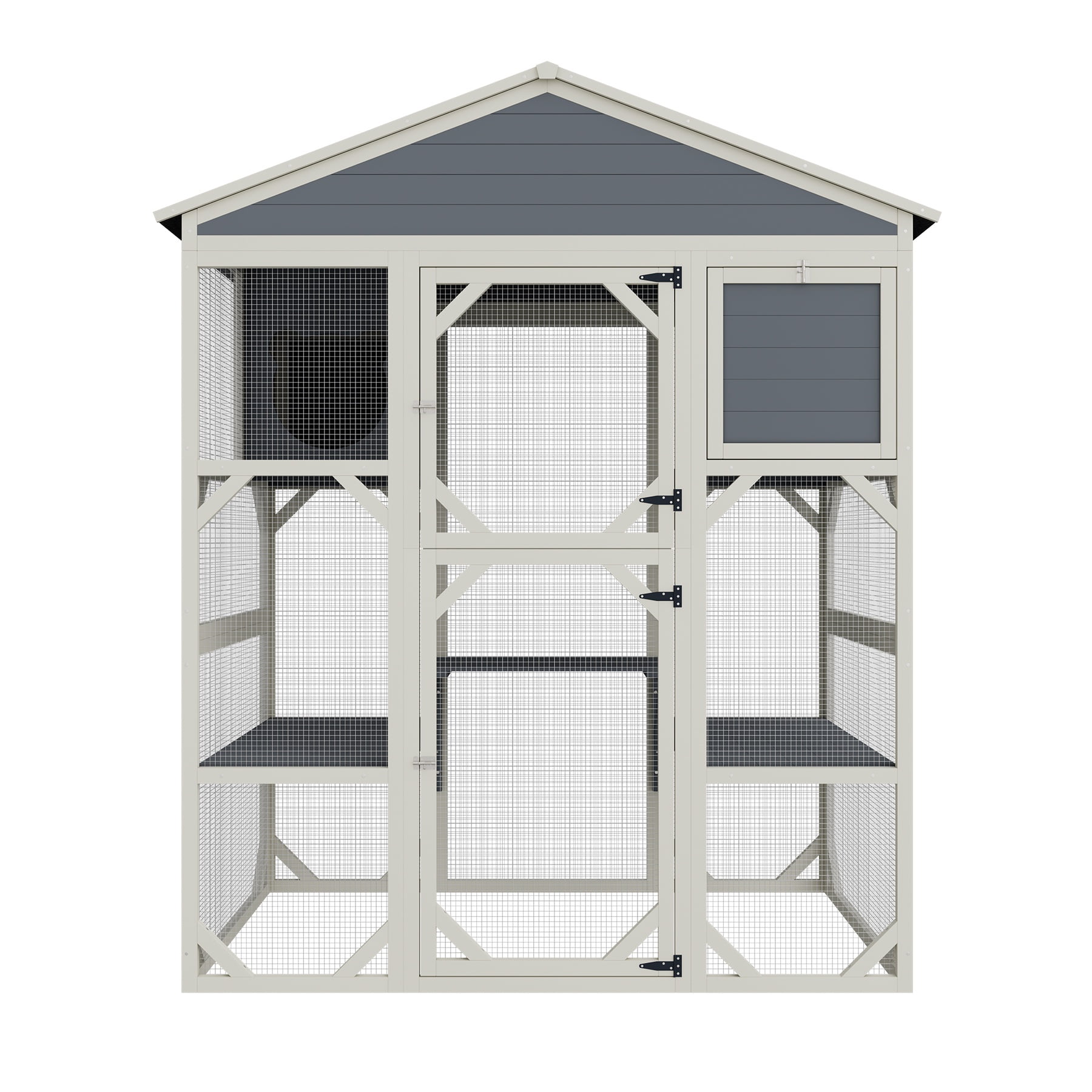 Catio Enclosure for Cars, Seizeen Outdoor Cat House Pet Cage Enclosure for Kitty w/Waterproof Roof, Platform