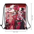 thumbnail image 2 of Hazbin Hotel Drawstring Backpack Sports Gym Sackpack Water Resistant String Bag for Women Men, 2 of 7