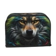thumbnail image 2 of Yiaed Realistic Style Colorful Wolf Print Two Slice Bread Machine Cover, Universal Size Kitchen Appliance Cover for Bread Machine,Bread Machine Cover, 2 of 7