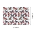 thumbnail image 3 of Daiia Vintage Butterflies Front Door Mat, Heavy Duty Durable Welcome Mat for Outdoor Indoor, Dirt Trapper Waterproof Super Absorbent Door Mat, 16" x 24", 3 of 9