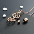 thumbnail image 4 of Lotus Flower Urn Necklace for Women Men Ashes Stainless Steel Cremation Jewelry Memorial Keepsake Gifts for Ash Holder, 4 of 7