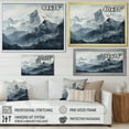 thumbnail image 4 of Designart "Moody Majesty Of Mountain Peaks I" Landscape Mountains Canvas Prints, 4 of 7