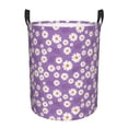 thumbnail image 2 of Goofa Daisies Flowers Printed Circular Hamper,Laundry Basket with Handles,Storage Baskets Foldable,Large Capacity Laundry Hamper-Small, 2 of 8