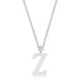 thumbnail image 1 of Precious Stars Rhodium Stainless Steel Z Initial Necklace, 1 of 1