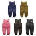 thumbnail image 5 of GYRATEDREAM Infant Toddler Baby Winter Snow Pants Down Puffer Warm Overall Boys Girls Zip up Snowsuit Windproof Fleece Lined for 6 Months-5 Years, 5 of 5