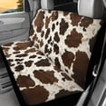 thumbnail image 5 of Kuiaobaty Retro Brown Cow Pattern Front and Back Seat Covers 4 PCS Automotive Cushion Seat Covers Auto Seat Protector Fit Most Car Van Truck SUV Car Interior Decoration Easy to Install, 5 of 7