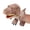 Brown, variant on Yajisi 11.8in / 30cm Plush Dinosaur Hand Toy Movable Mouth Soft T-Rex Animal Puppet for Children Adults Pretend Play Blue