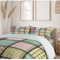thumbnail image 6 of Ambesonne Shabby Flora Duvet Cover Sets, Square Pieces Tile, 2-King, Multicolor, 6 of 7