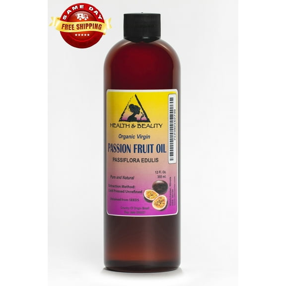 PASSION FRUIT / MARACUJA OIL UNREFINED ORGANIC VIRGIN COLD PRESSED PURE 36 OZ