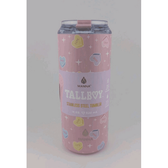 Manna Stainless Steel Tumbler 18 OZ. Candy Hearts