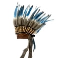 thumbnail image 1 of Sombrero Indio Yuyangstore Tocado de Plumas Artificiales Disfraz Decorativo Diadema para Halloween, 1 of 8