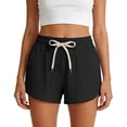 thumbnail image 6 of HAPIMO Women's Shorts With Pockets Stylish Look For Modern Fashion Needs For Various Types Style Black L, 6 of 9