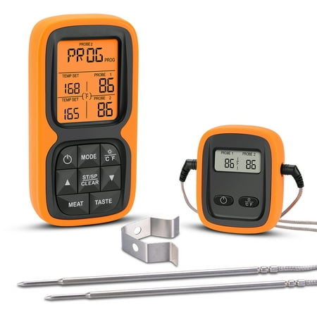

Digital Meat Thermometer Wireless Temperature Monitor Probe Accurate Digital Remote Food Cooking Meat