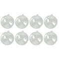 thumbnail image 4 of EeaseMX 12 Uds. Bola de plástico transparente de 4cm, esfera hueca rellenable, adorno colgante de Navidad, decoración para fiesta y boda, 4 of 7